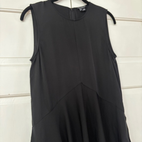 Theory 100% Silk Black Size Small Sleeveless Blouse Top Shirt Tunic Quiet Luxury - Picture 7 of 14